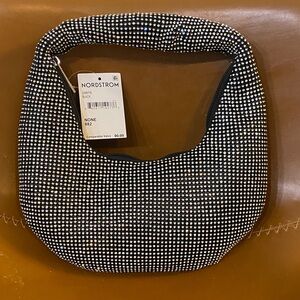 Nordstrom Black and Silver Studded Handbag.